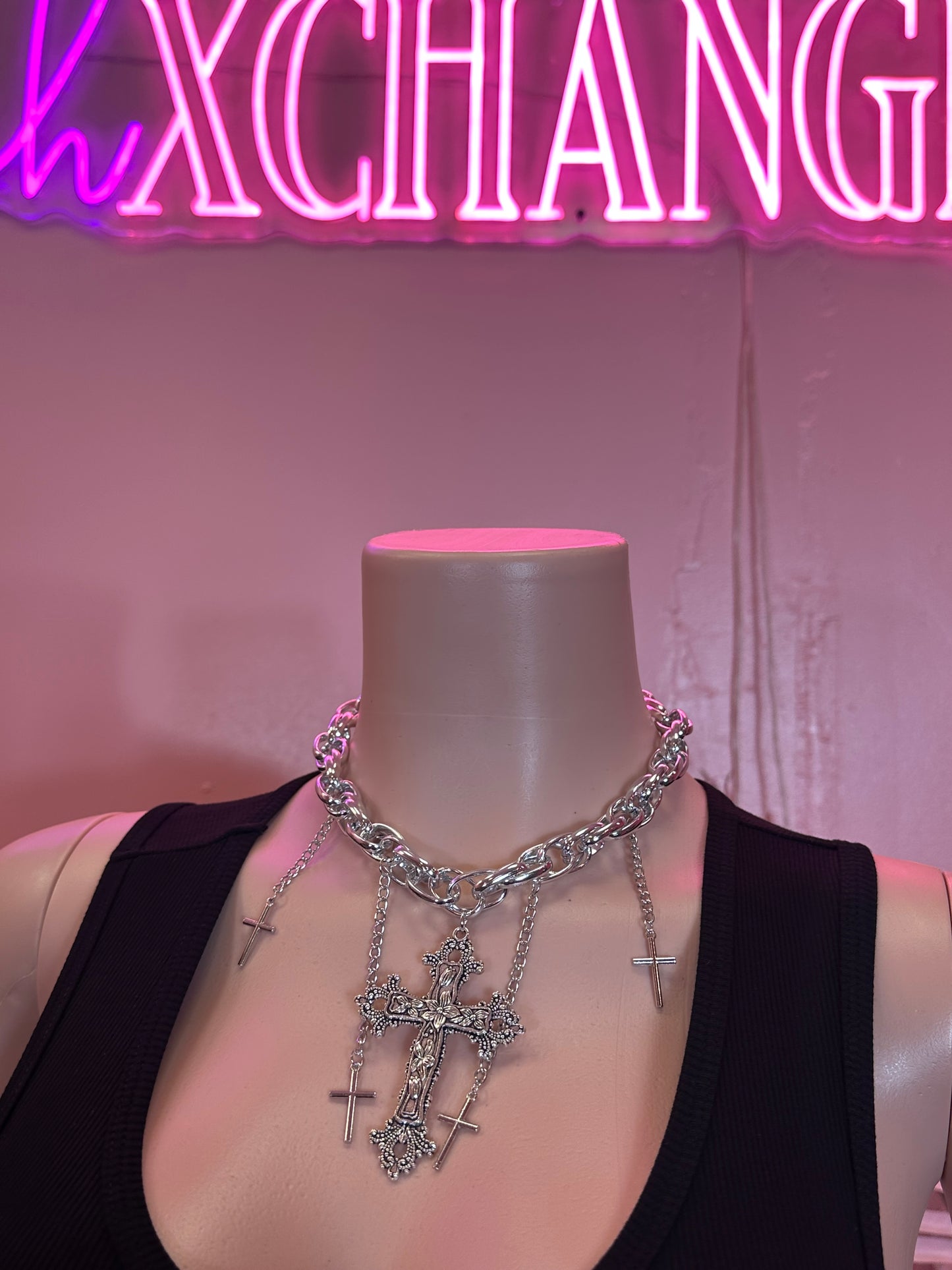 Showering Crosses - Necklace