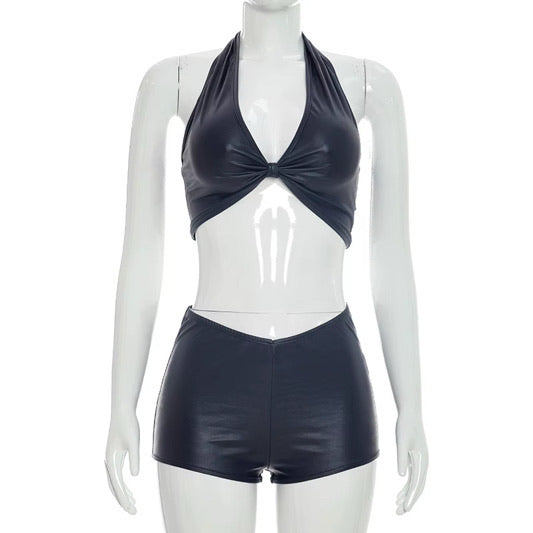 Halter Twist Front - Two-Piece Set