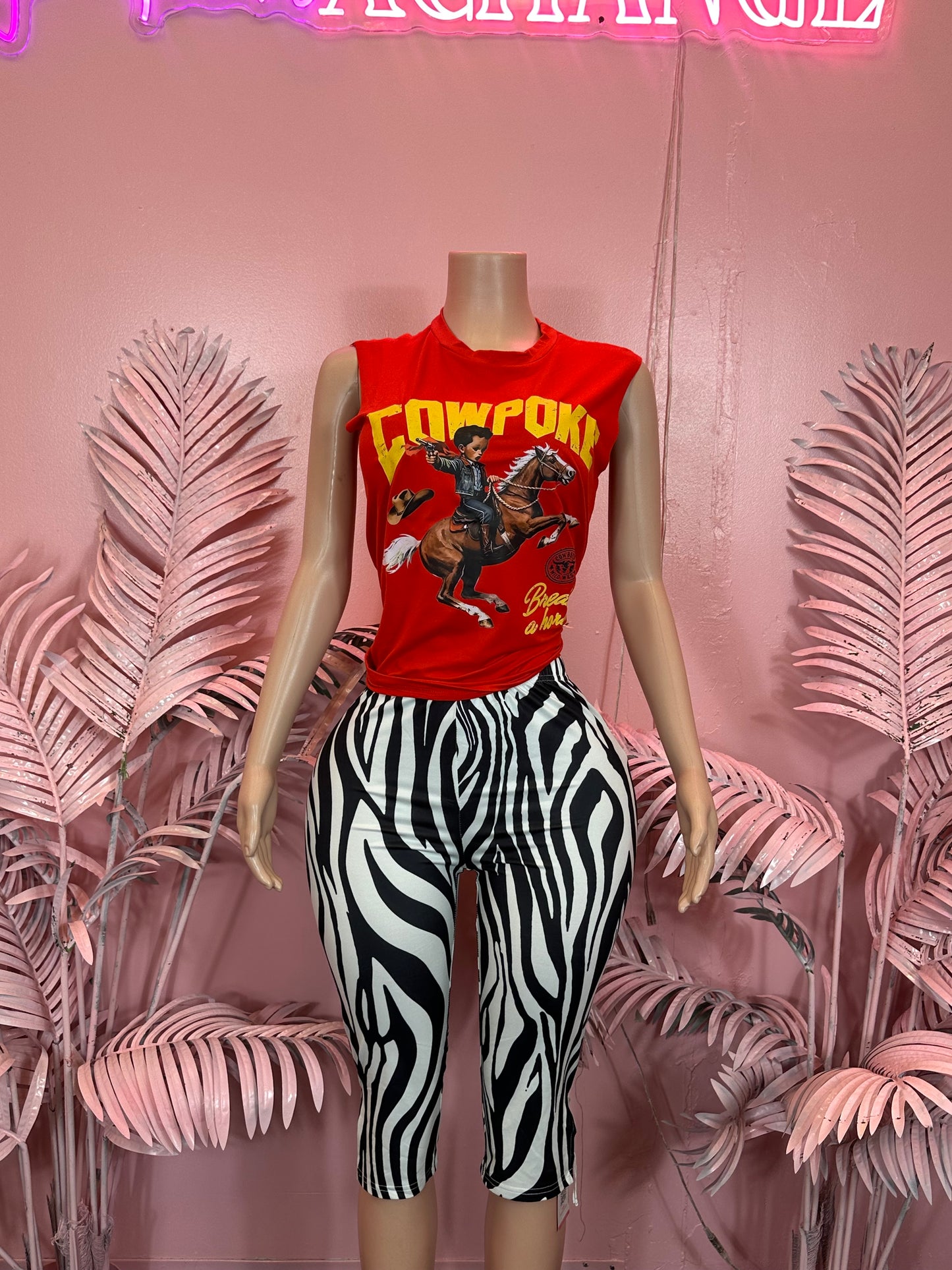 Zebra - Capri Bottoms