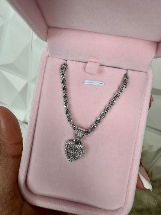 Baguettes Heart - Necklace
