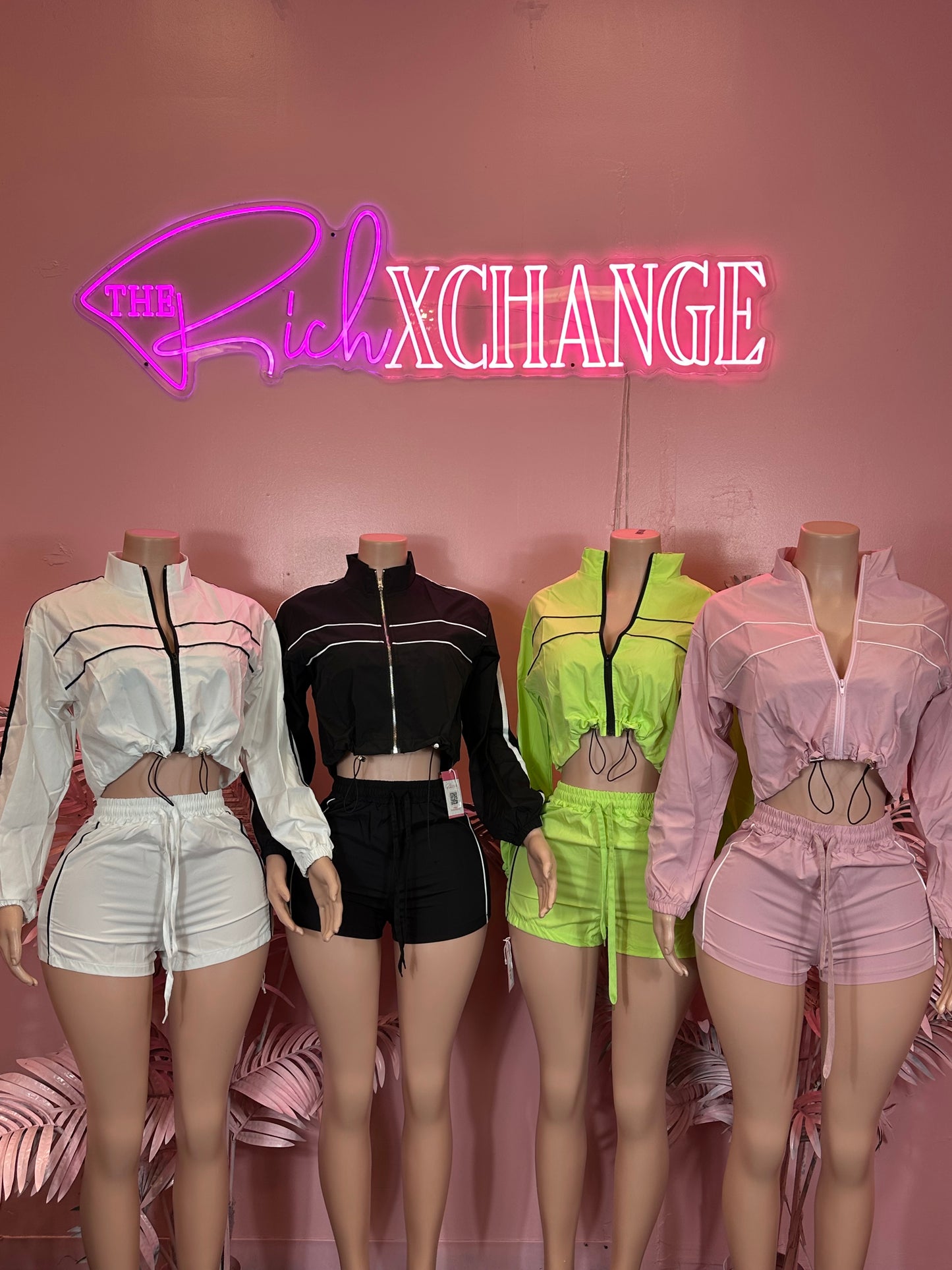 Cropped Windbreaker - Set