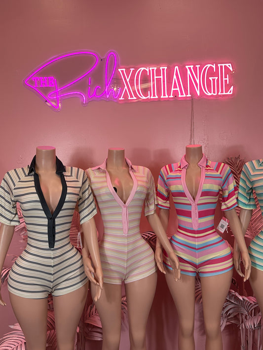 Candy Stripe - Romper