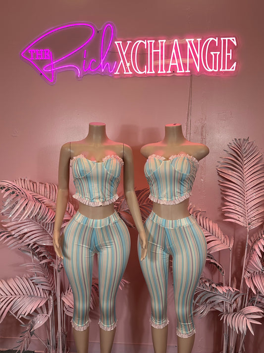 Stripe Bustier - Set