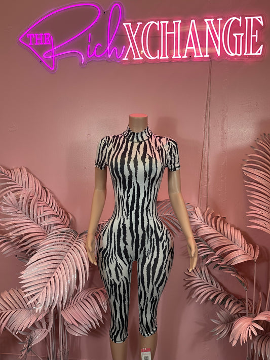 Zebra Stretch - Jumpsuit