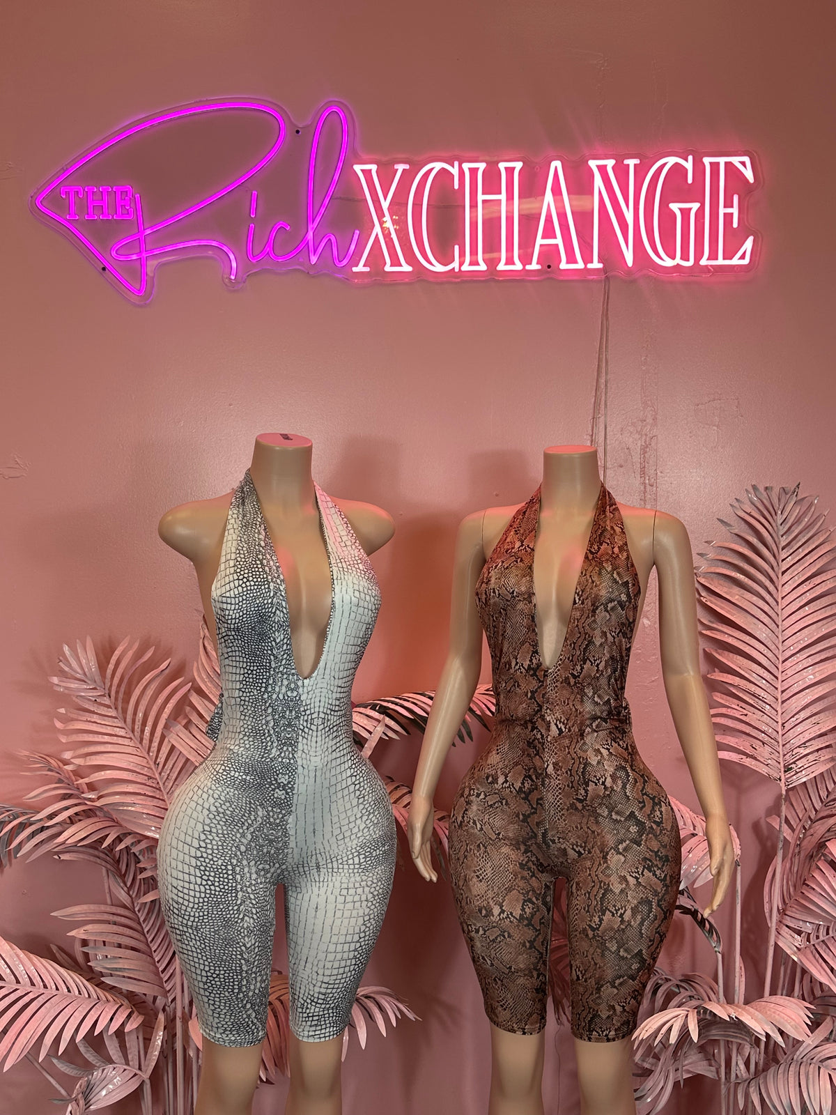 Snakeprint Wrap - Jumpsuit