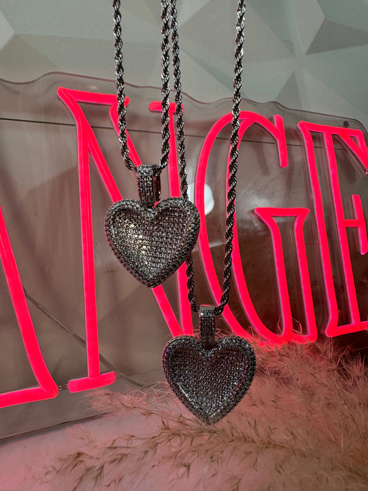Encrusted Baguette - Necklace