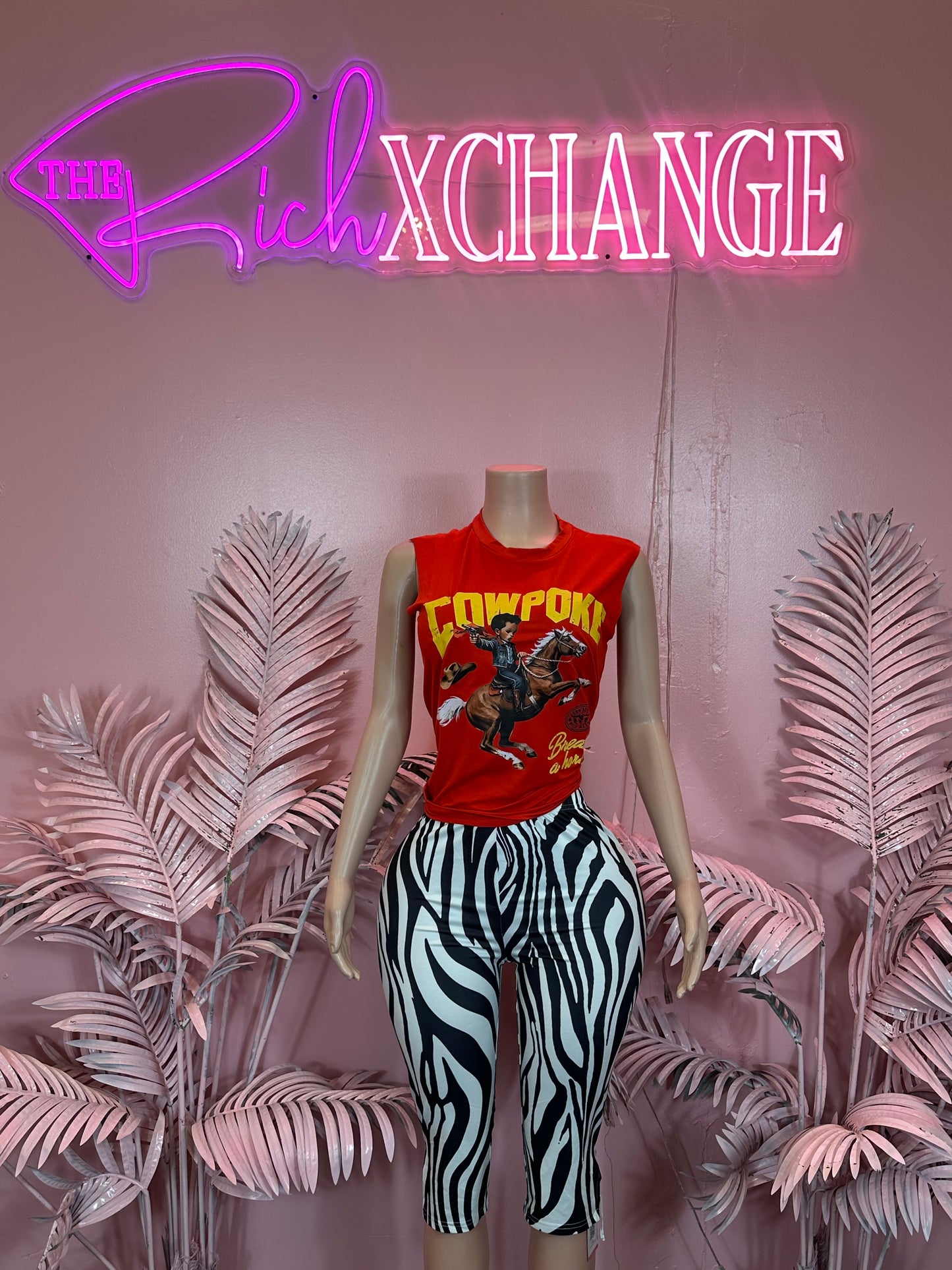 Zebra - Capri Bottoms